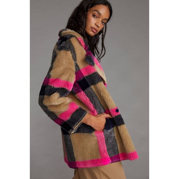 Anthropologie Vilagallo Alba Plaid Coat - Picture 3 of 4